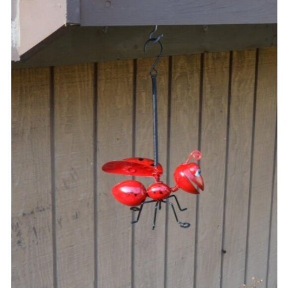 Metal Garden Bug Sculptures Statues Yard Art Decoration, Set of 4 Garden Decor - Picture 3 of 3
